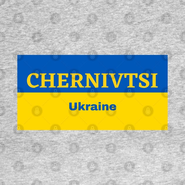 Chernivtsi City in Ukrainian Flag by aybe7elf